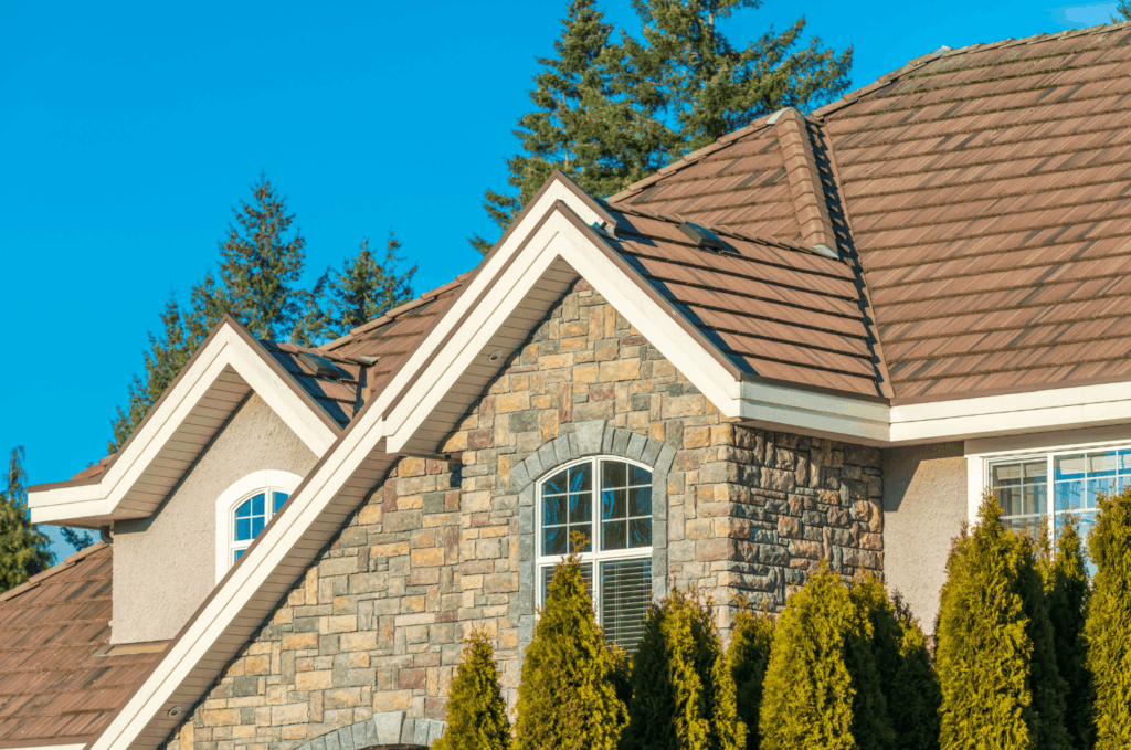 Well-installed residential roof designed to prevent roof leakage and protect the home from rain and weather.
