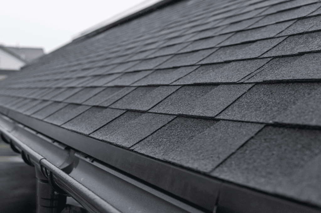Ready asphalt shingle roof with good maintenance and cleaning.