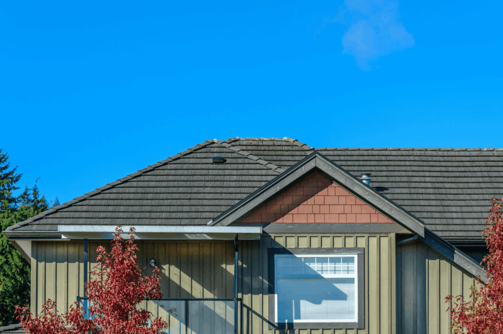 Completed roof replacement and roof overlay gives the home a strong, clean finish that helps protect against weather damage