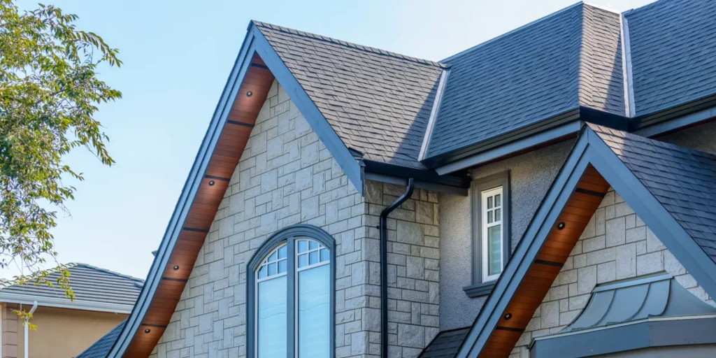 Well-maintained residential roof inspected to prevent leaks and reduce the need for emergency roof repair services.