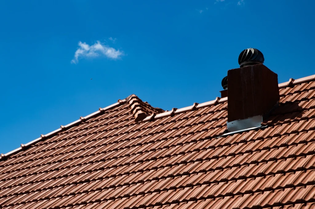 Water stains on the ceiling may be caused by a roof leak or condensation inside the attic