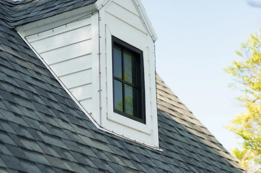 Well-maintained asphalt shingle roof with proper installation to help prevent leaks and extend roof life