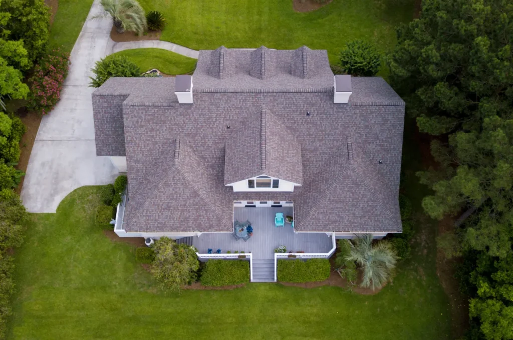 Roof leak signs found during a roof inspection before moisture causes interior damage.
