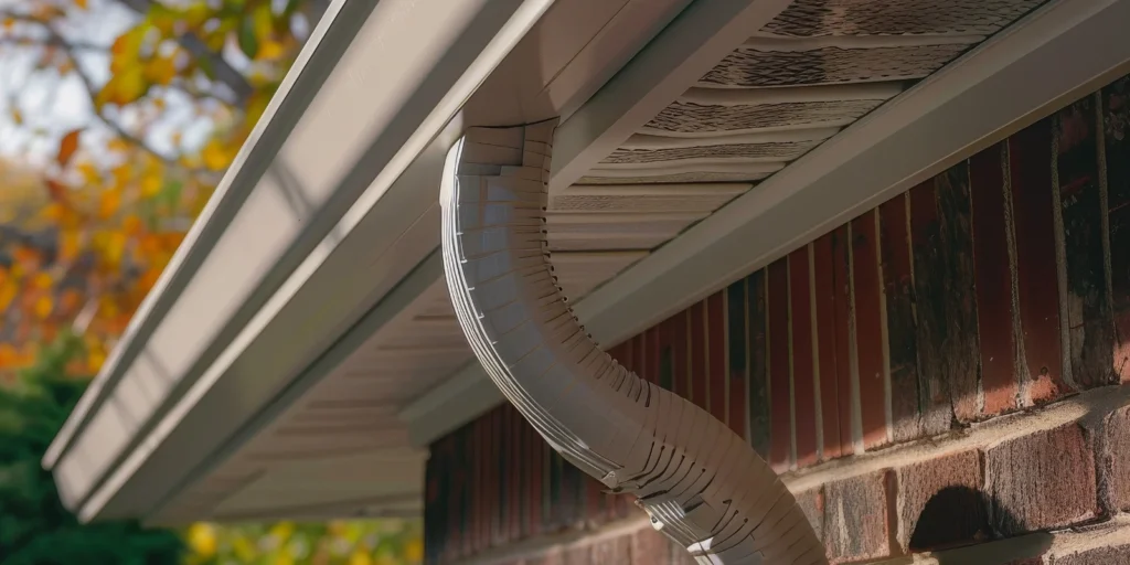 Soffit vents installed under the roof eaves to help improve airflow and attic ventilation